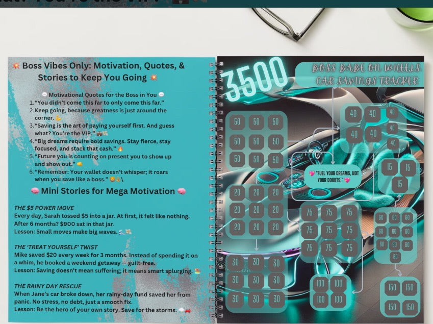 Savings Challenge Book: 15 Bold & Motivational Pages to Crush Goals, Save Money, and Build Wealth with Stylish, Rose-Gold Designs