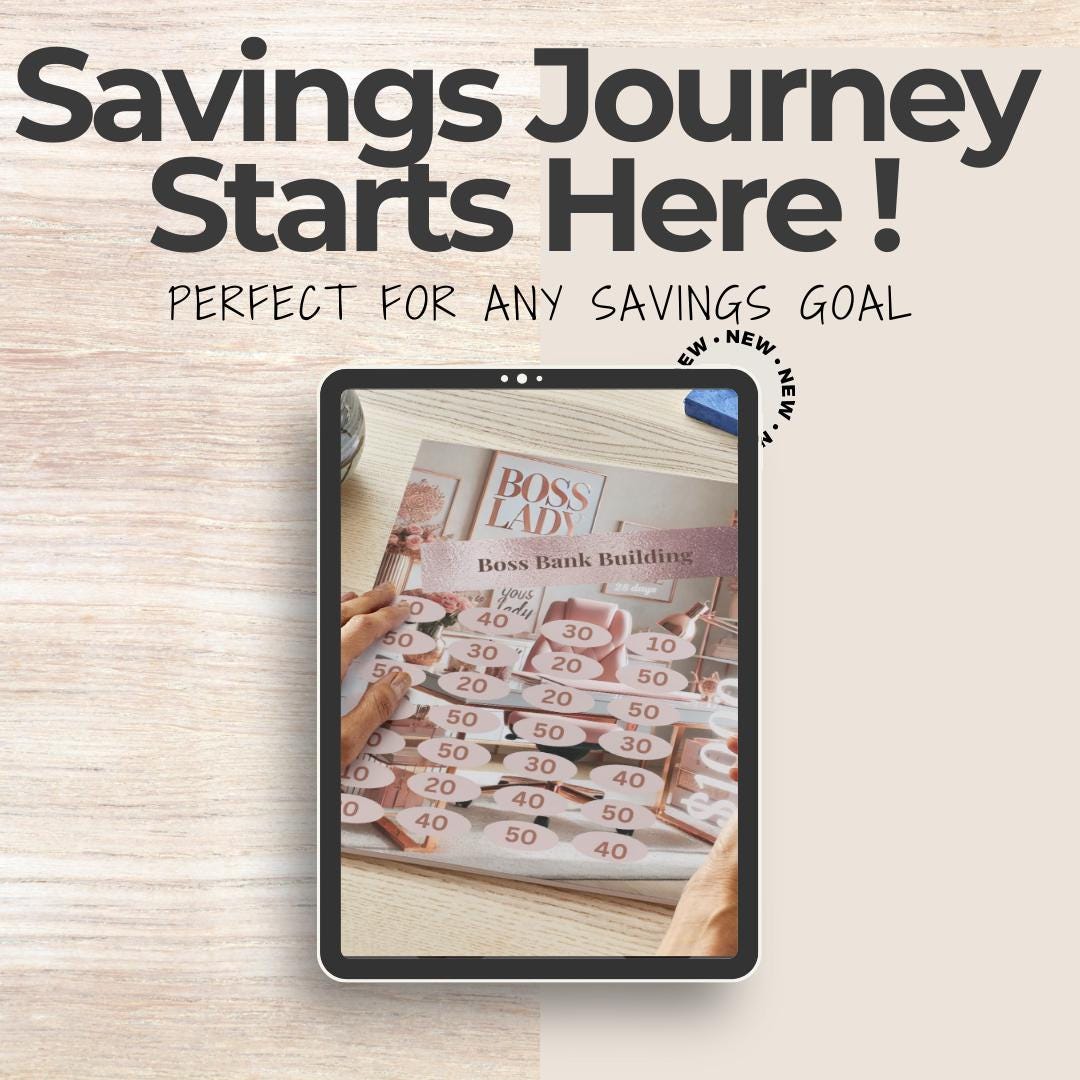 1000 Boss Mode Bank Boost | Savings Challenge PDF | Digital Download